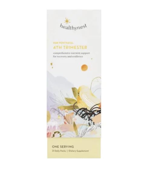HealthyNest Postnatal & 4th Trimester Prenatal Vitamin - Pregnancy Support for Fetal Brain Development
