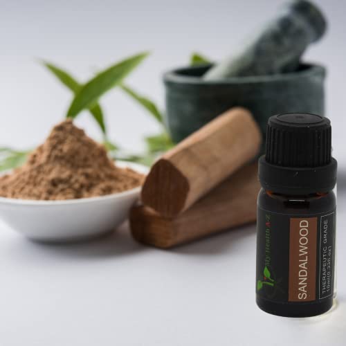 My Health A-Z Sandalwood Essential Oil, Organic 10ml (Santalum Album) Extracted