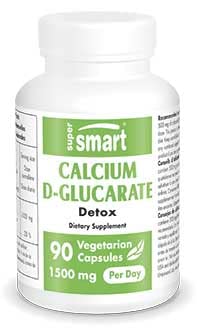 Supersmart - Calcium D-Glucarate 1500 mg Per Day - Antioxidant & Detox Supplement