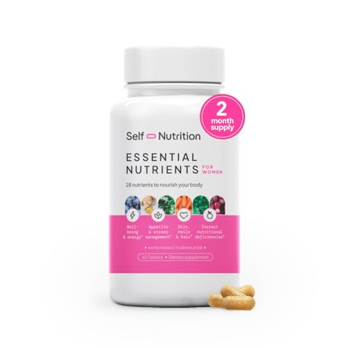 SELF NUTRITION Vegan Multivitamins for Women -Expert Designed 28 Nutrients – Boost Energy