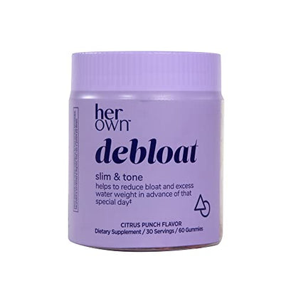 her own Debloat Gummy, Bloating and Gas Relief, Helps Reduce Water Retention