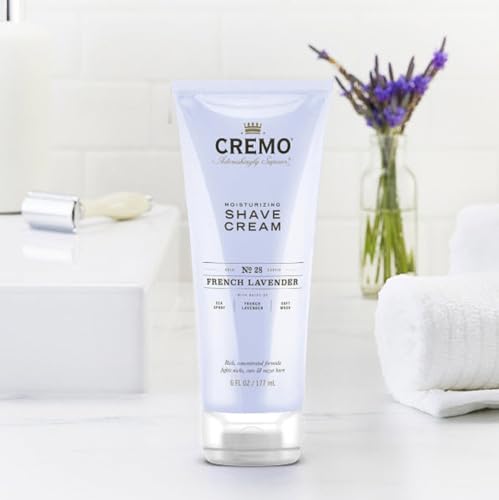 Cremo French Lavender Moisturizing Shave Cream, Astonishingly Superior Shaving Cream