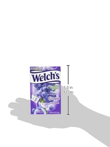 Welch's Grape Singles To Go Sugar Free Drink Mix - 0.45 oz, Pack of 4