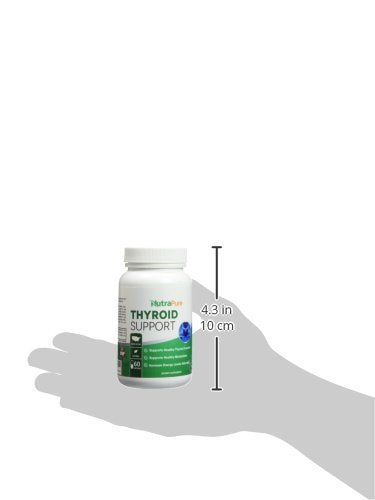 NusaPure Premium Thyroid Support Supplement (Non-GMO) 120 caps for with Ashwaganda