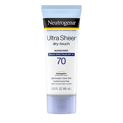 Neutrogena Ultra Sheer Dry-Touch Sunscreen Lotion, Broad Spectrum SPF 70 UVA/UVB