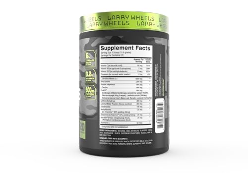 Larry Wheels' Pre Workout - Energy Drink Powder - Pre Workout Powder for Men & Women