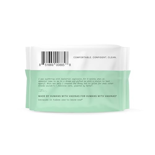 The Honey Pot Company - Non-Herbal Everyday Panty Liners - Organic Pads for Women - Cotton Cover