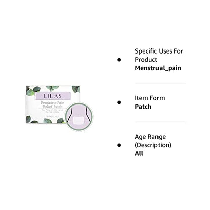 LILAS Period Cramps Pain Relief Patch - Pack of 10