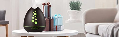 TGE Unique 400ML Essential Oil Diffuser for Essential Oils Bluetooth Music Speaker with Remote 7 Color LED