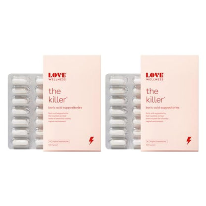 Love Wellness Boric Acid Suppositories for Women, The Killer | Vaginal
