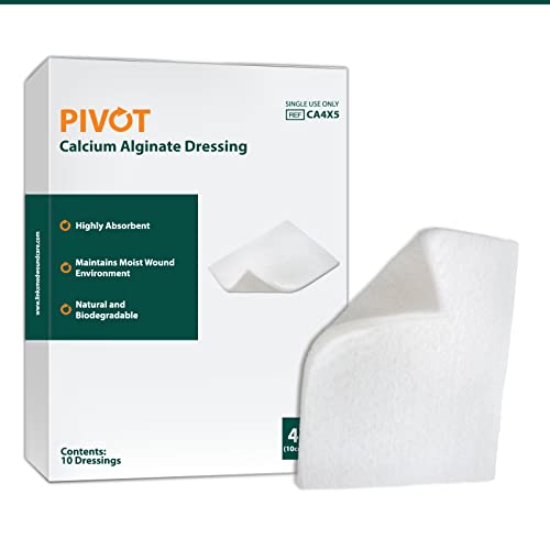 Pivot Calcium Alginate Wound Dressing – All-Natural First Aid | 4x5 Dressin