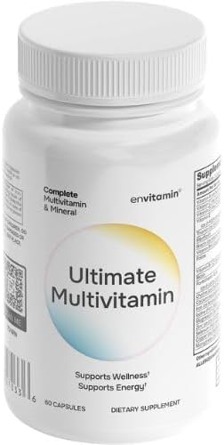 envitamin Ultimate Multivitamin Multimineral and Superfood with 42 Fruit and Vegetable Blend, 60 Count