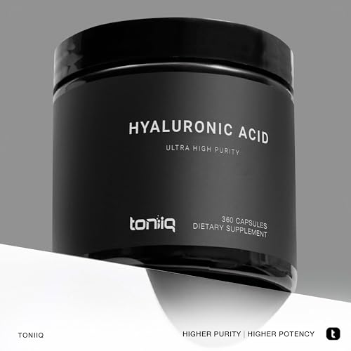 Toniiq Ultra High Purity Hyaluronic Acid Supplements - 95%+ Highly Purified and Bioavailab