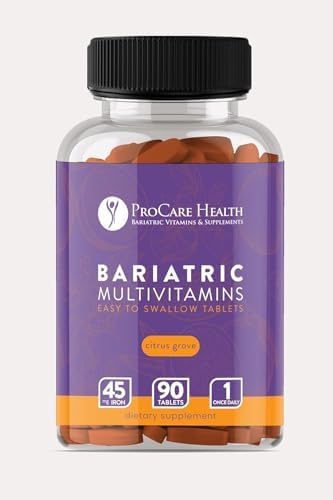 ProCare Health Easy-45 Bariatric Multivitamin | Citrus Grove Tablets | 90ct | Once Daily Tablets for Gastric Bypass Sleeve & Post-Op Support Pills for Sleeve Patients & Sustains Recovery, Easy to Swallow