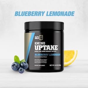 Elite Gold Amino Uptake, Blueberry Lemonade, Amino Energy, Hydration, Beta Alanine, Energy Drink, Beta Alanine, L Citrulline, 8.46 oz Tub (30 Servings)