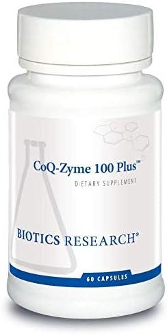 BIOTICS RESEARCH Coq Zyme 100 Plus 100 mg Emulsified Co Q10, High Absorption, Added B-Complex Vitamins, Heart Health, Healthy Energy Levels 60 Capsules
