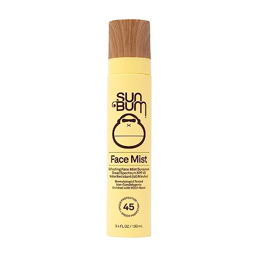 Sun Bum Original SPF 45 Sunscreen Face Mist | Vegan and Hawaii 104 Reef Act Compliant 