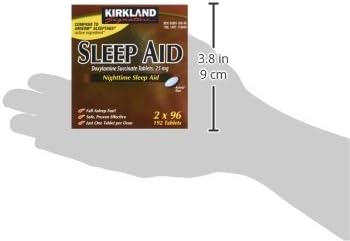 Kirkland Signature Sleep Aid Doxylamine Succinate 25 Mg, 2 pack (192 Tablets)