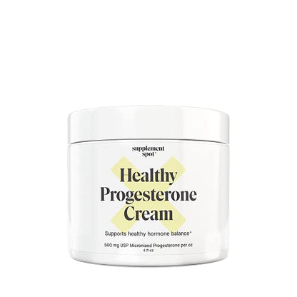Supplement Spot Healthy Progesterone Cream for Women – Micronized Bioidentical Progesterone Cream