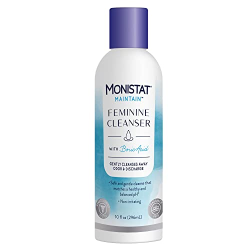 Monistat Boric Acid Feminine Cleanser, Fragrance Free Feminine Wash, 10 Fl