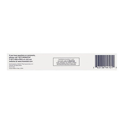 Monistat 1-Day Yeast Infection Treatment | Prefilled | Tioconazole Ointment