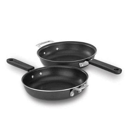 Cuisinart FP2-24BK 10-inch Nonstick Set Frittata Non-Stick Sauce Pan, Black/Stainless