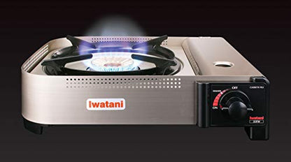 Iwatani 35FW Single-Burner Butane Portable Cooktop Indoor & Outdoor Cooking Stove