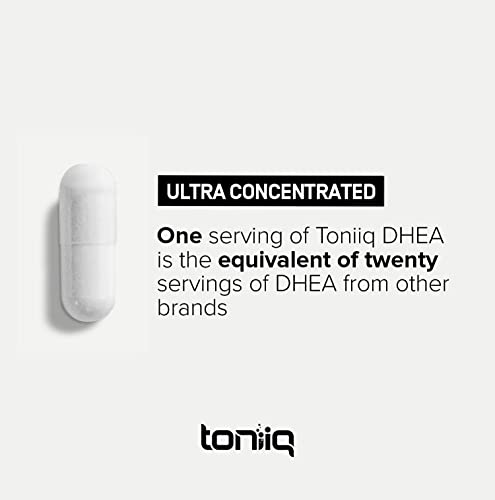 Toniiq Ultra High Strength DHEA 100mg Supplement for Men - 99%+ Highly Purified