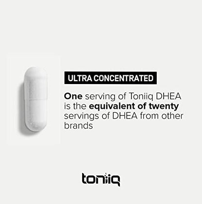 Toniiq Ultra High Strength DHEA 100mg Supplement for Men - 99%+ Highly Purified