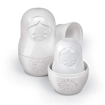 Genuine Fred Matryoshka Measuring Cups, Set of 6, White
