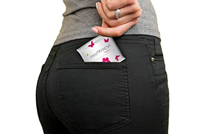 to-Go Panty Kit Includes 4 Items Seamless Thong Underwear Fresh Wipe Pantyliner & Washbag Travel