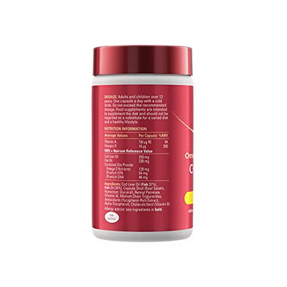 Seven Seas Cod Liver Oil Tablets With Omega-3, Fish Oil, One A Day, 4 Months Supply