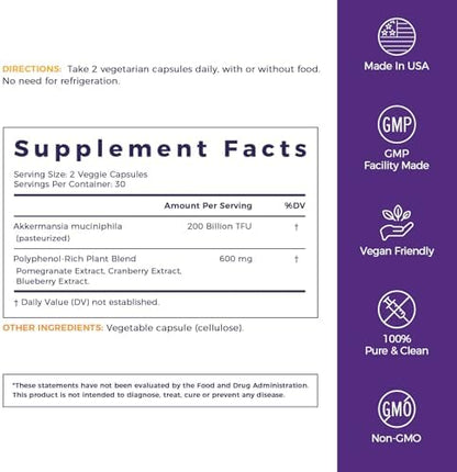 NewRhythm Probiotics Bundle, 50 Billion CFU 20 Strains and Akkermansia Muciniphila 200B TFU, Digestive Health and Immune Health, Booster Gut Lining Repair, 60 Veggie Capsules