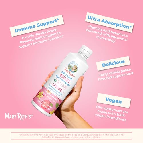 MaryRuth Organics | USDA Organic Liquid Multivitamins for Women | Liposomal Womens