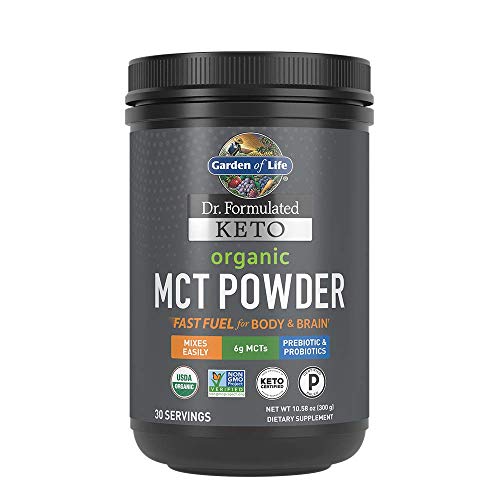 Garden of Life Dr. Formulated Keto Organic MCT Powder - 30 Servings, 6g MCTs 