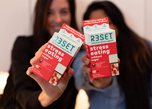 R3SET Stress Eating Daily Supplement Capsules – Apple Cinnamon – 28ct