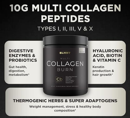 Super Collagen Burn - Premium Collagen Powder for Women Weight & Beauty w. Apple C Vinegar