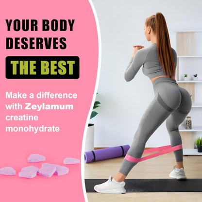Creatine Monohydrate for Women, Creatine Supplement 3000mg, with Hydrolyzed Collagen