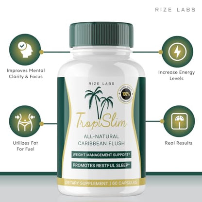 rize labs (5 Pack Tropislim Weight Loss Supplement, Tropislim Capsules for Total Body
