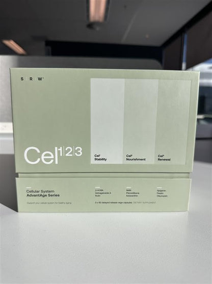 SRW Cel¹²³ Complete Cellular System | Healthy Aging & Cellular Repair | 180 Capsules | with 2-HOBA, Fisetin & NMN