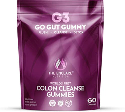 Colon Cleanse Gummies. Chewable, Gentle, Vegan Colon Detox Cleanser. Natural Laxative