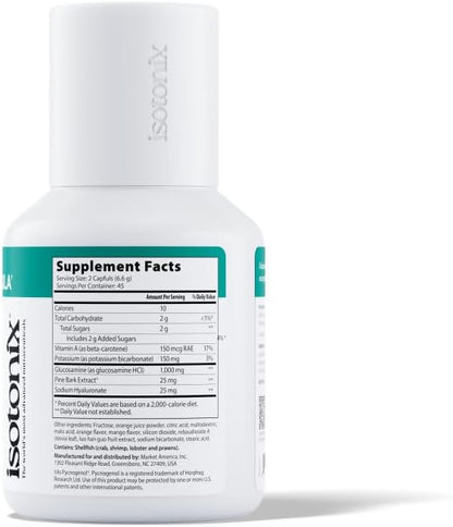 PRIME Joint Support Formula by Isotonix – Glucosamine HCl, Hyaluronic Acid & Pine Bark Extract for Cartilage & Mobility Support, Isotonic Powder, Gluten-Free, Non-GMO, 45 Servings