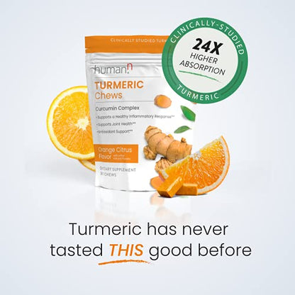 humanN Turmeric Curcumin Chews Supplement – High Absorption Turmeric - Orange
