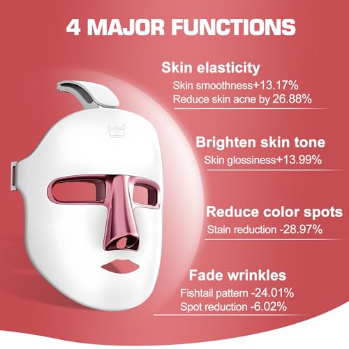 Red Light Therapy M-Ask Red Light Facial M-Ask Red Light Therapy for Face 7-1 Colors Light for Face Home Use