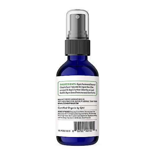 Legendairy Milk Pumping Spray 4 oz., Helps Sore Nipples & Clogged Ducts, Organic