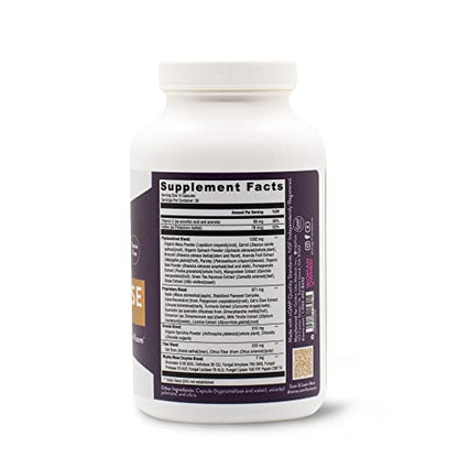 Menopause Relief Capsules by Dr. Anna Cabeca (180ct), Plant-Based Superfood Supplement with Maca Root