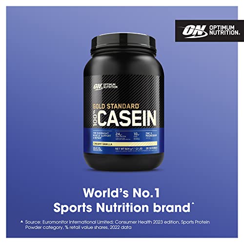 Optimum Nutrition Gold Standard 100% Casein Slow Digesting Protein Powder with Zinc