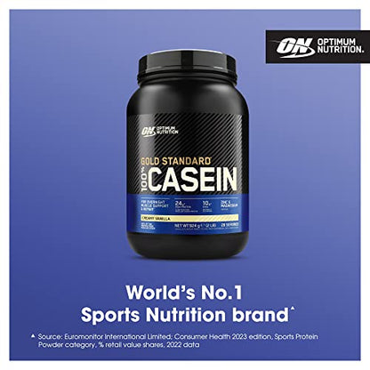 Optimum Nutrition Gold Standard 100% Casein Slow Digesting Protein Powder with Zinc
