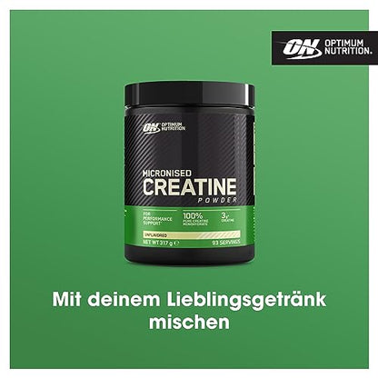 Optimum Nutrition Micronised Creatine Powder, 100% Pure Creatine Monohydrate Powder