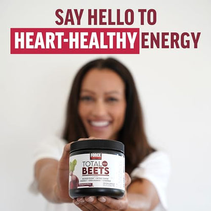 Force Factor Total Beets Drink Mix Superfood Powder with Nitrates to Supp